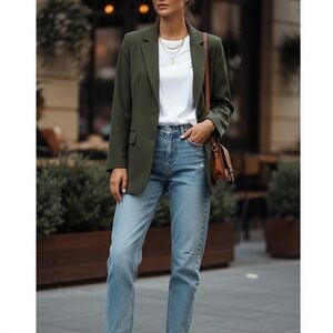 Sara Olive Green Blazer